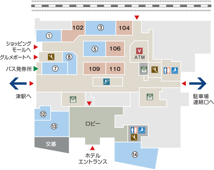 ショッピングモール　マップ